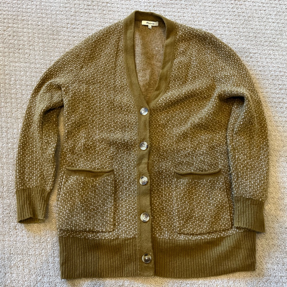 Madewell Brown Cardigan Sweater